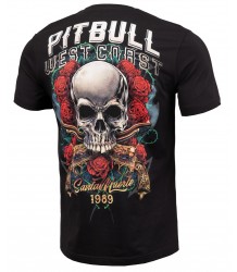 Pit Bull T Shirt Santa Muerte Schwarz