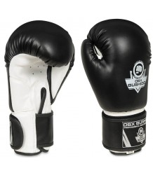 DBX Bushido Boxhandschuhe schwarz und weiß Arb 407a