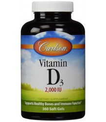 Carlson Labs Vitamin D3 2000 Iu 360 Kapseln