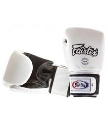 Fairtex Boxhandschuhe Bgv1 B (Weiß/Schwarz Palm) Atmungsaktiv
