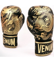 Venum Dragon's Flight Boxhandschuhe Schwarz/Bronze