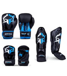Ground Game Logo 2.0 MMA Set Boxhandschuhe Sparring Pads Protektoren