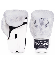 Top King Boxhandschuhe Tkbgss 02wh_Gd Snake Weiß/Silber