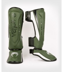 Venum Elite Evo Khaki/Silber Schienbeinschoner
