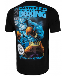 Pit Bull T-Shirt Meister des Boxens Schwarz