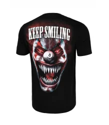 Pit Bull T-Shirt Keep Smilling Schwarz