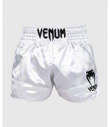 Venum Muay Thai Classic Shorts Silber/Schwarz