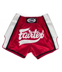 Fairtex Muay Thai Shorts BS1704 Rot/Weiß