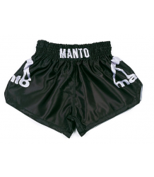 MANTO Muay Thai Shorts Dual Schwarz/Silber