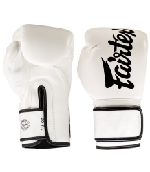 Fairtex Boxhandschuhe BGV14 (weiß/schwarz paspeliert) 