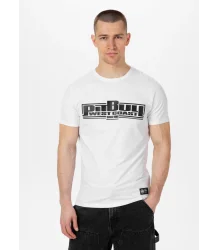 Pit Bull T-shirt Slim Fit Klassisch Boxen Weiß