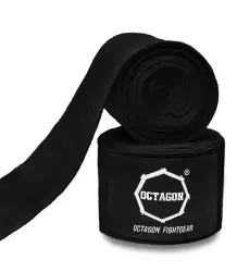 Octagon Boxing Wraps Fightgear Standard 3m BLACK