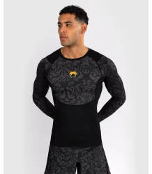 Venum x Ilia Topuria Unmatched Rashguard Langarm Schwarz/Gold