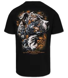 Pit Bull T-Shirt Tattoo Schwarz