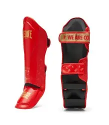 Leone1947 DNA Rote Schienbein- und Fußschützer