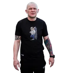 Umwelt T-Shirt Baseball-Shirt Bear Black