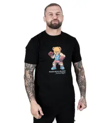 Umwelt T-Shirt Boxing Bear Black