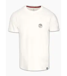 Pit Bull T-Shirt Herren-T-Shirt Slim Fit San Diego Ca Small Logo Off-White