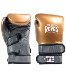 Cleto Reyes Boxhandschuhe Double Strap Sparring Gloves Kupfer/Grau