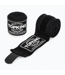 Top King Boxbandagen Elastische Bandagen TKHWR-01 Schwarz 4 m