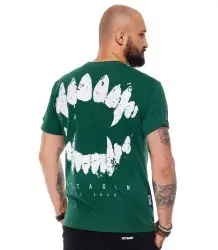 Octagon T-Shirt T-Shirt Zähne Bottle Green