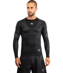 Venum Nexus Rashguard Long Sleeves Langarm Black/Silver