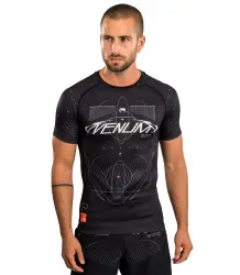 Venum Eclipse Rashguards Short Sleeves Kurzarm Black/Ivory