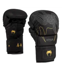 Venum Serpenti Sparring-Handschuhe MMA Gloves Schwarz/Silber/Gold