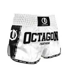 Kickbox-/Muay Thai-Shorts Legion Octagon Future PREMIUM weiß