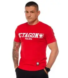 Octagon T-Shirt T-Shirt Polen Rot