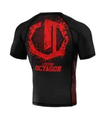 Octagon Rashguard Legion PREMIUM Grunge Schwarz/Rot
