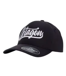 Octagon Retro-Kappe Schwarz/Weiß DELTA SPORT