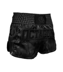 Octagon Shorts Kickboxing/Muay Thai Legion Future PREMIUM schwarz/schwarz