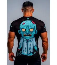 WarHouse Rashguard Kurzarm Zombie Black