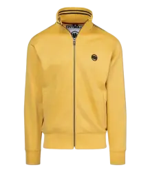 Pit Bull Sweatshirt mit Reißverschluss Tape Logo Pale Yellow