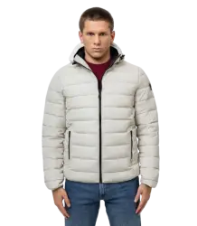 Pit Bull Winterjacke mit Kapuze, gesteppt Seacoast III White