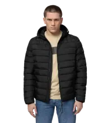 Pit Bull Winterjacke mit Kapuze Foothill Black