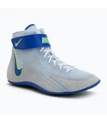 Nike Speedsweep VIII Wrestling-Schuhe Weiß/Blau/Limette