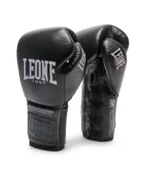 Leone1947 Boxhandschuhe aus Rindsleder The Greatest Gebunden Schwarz