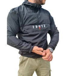 FURIA Herrenjacke Kangaroo Logo Black