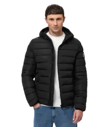 Pit Bull Winterjacke mit Kapuze, gesteppt Seacoast III Black