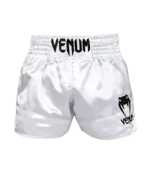 Venum Muay Thai Classic Shorts Weiß/Schwarz