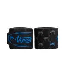 Venum Boxbandagen 4 m Monogramm Schwarz/Blau