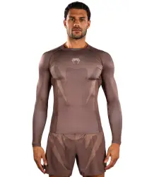 Venum Rashguard Langarm Long Sleeve No Gi Chocolate Brown