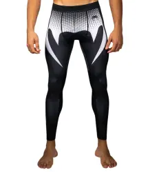 Venum Leggings Spats No Gi Chocolate Black/White