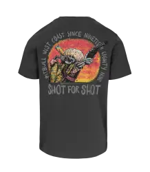 Pit Bull T-Shirt Shot For Shot Graphite