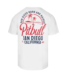 Pit Bull T-Shirt San Diego Born White