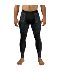 Venum x Chimaev Leggings Spats Wild Borz Schwarz/Grau