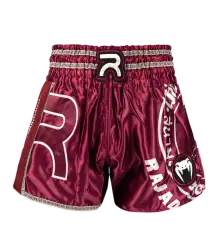 Venum x Rajadamnern Muay Thai Shorts Burgundy