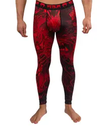 Venum Leggings Spats Wolf Attack Black/Red